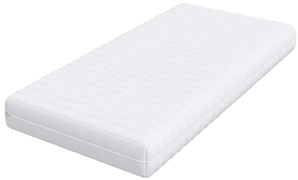 vidaXL Στρώμα Λευκό 90 x 190 cm Τσέπες ελατηρίων
