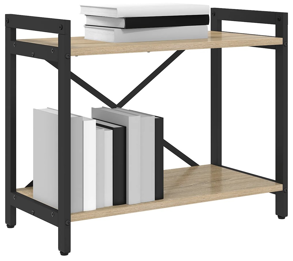 vidaXL Βιβλιοθήκη Sonoma Δρυς 60 x 30 x 48.5 εκ Επεξεργασμένο ξύλο