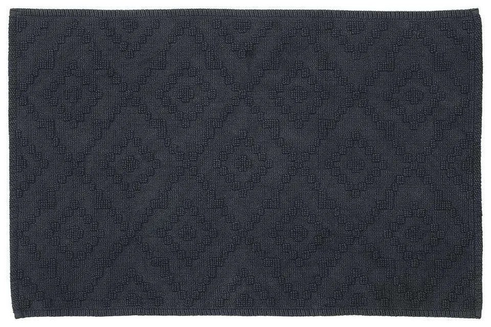 Πατάκι Μπάνιου Aztec Dark Grey Sealskin 60X90 100% Βαμβάκι