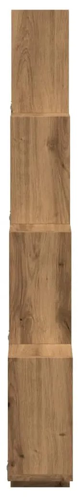 vidaXL Ράφι κύβος τοίχου Artisan Oak 90x15x119,5cm Κατασκευασμένο ξύλο