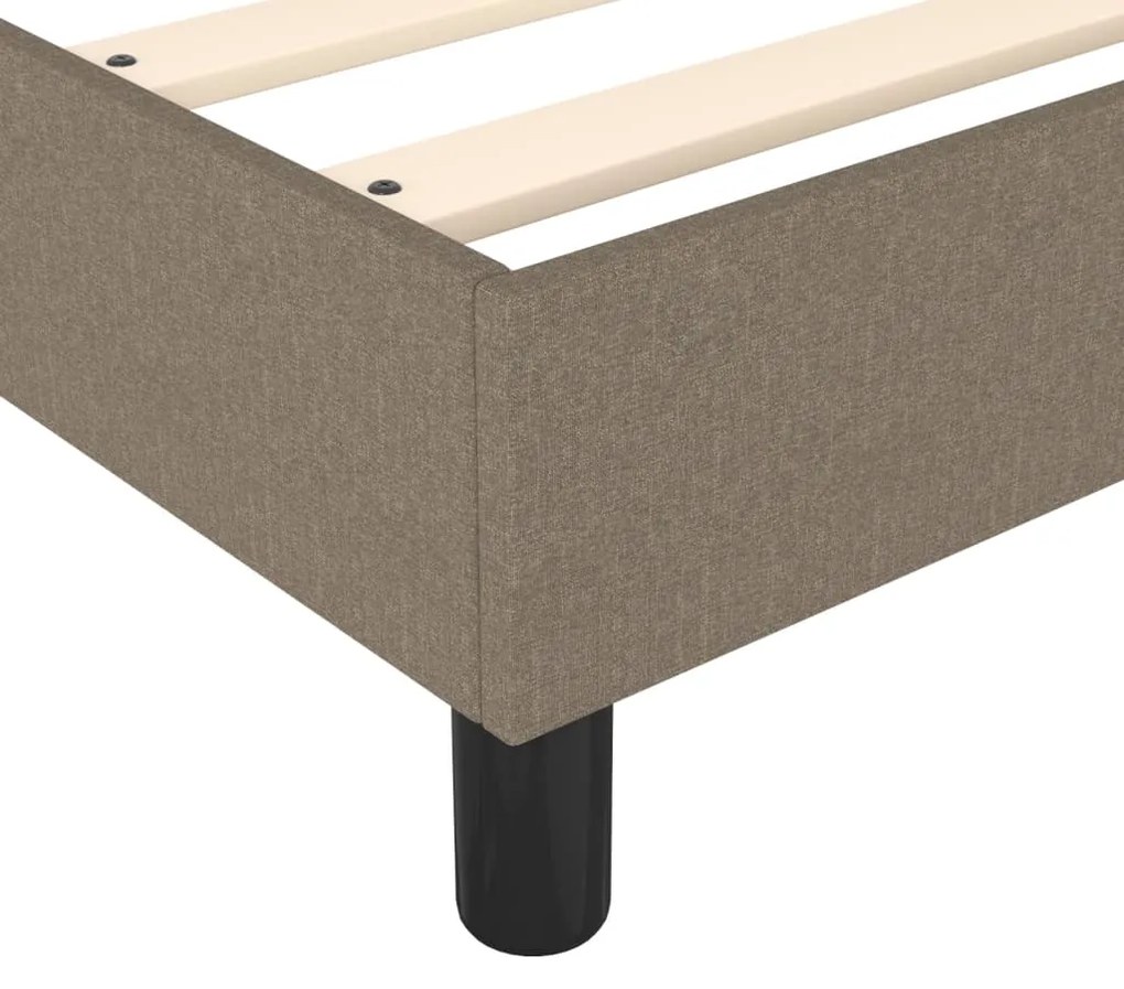 Σκελετός Κρεβατιού Χωρίς Στρώμα Taupe 80x200 εκ. Υφασμάτινο 3120818