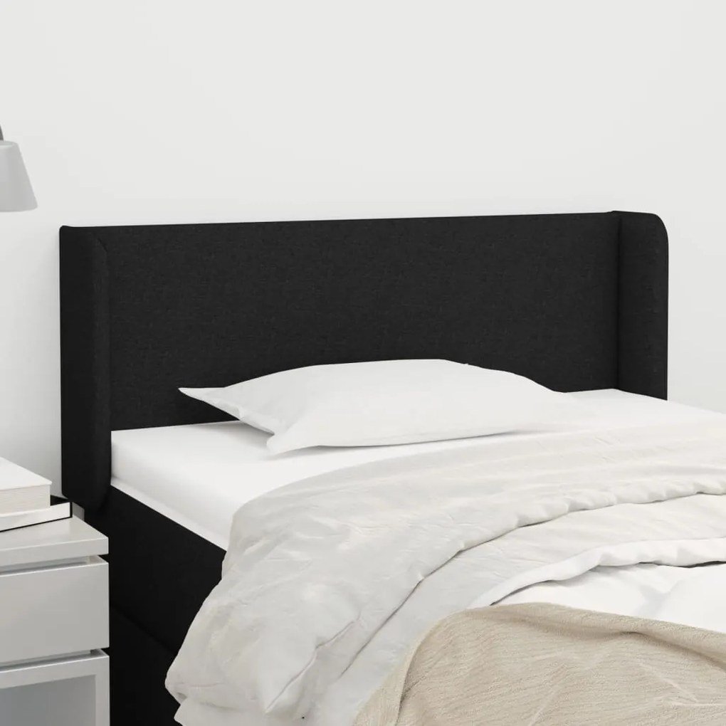 vidaXL Κεφαλάρι με Πτερύγια Μαύρο 83x16x78/88 εκ. Υφασμάτινο