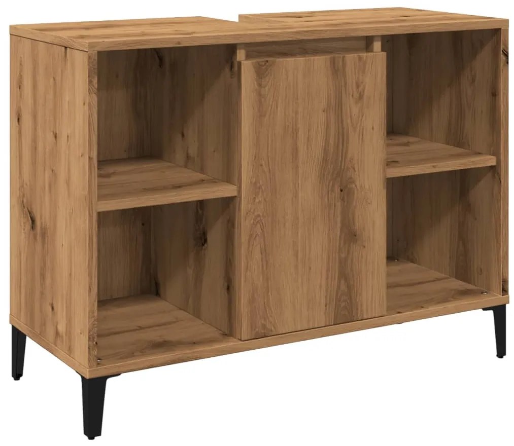 vidaXL Ντουλάπι Νιπτήρα τεχνίτης Δρυς 80 x 33 x 60 εκ.