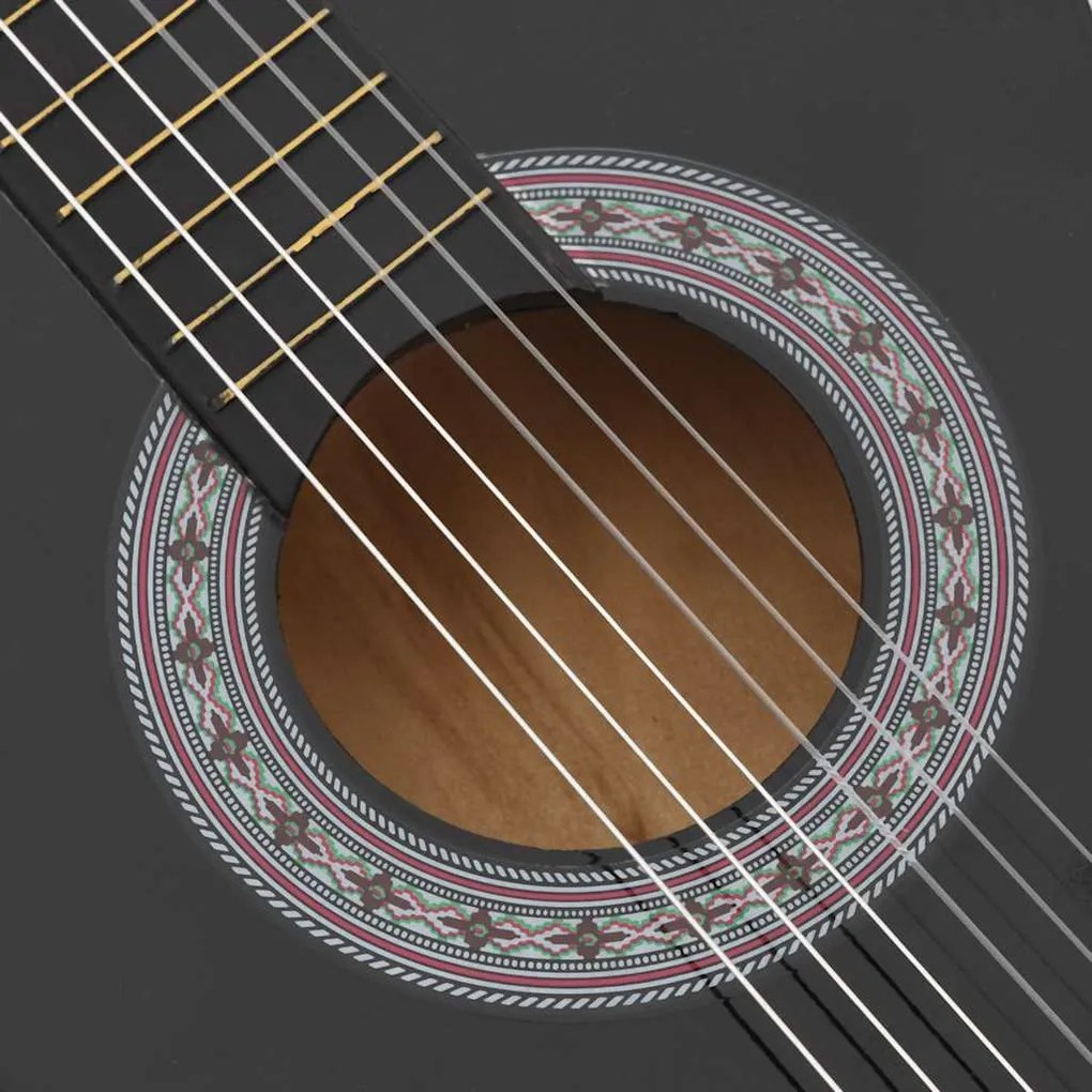 vidaXL Κιθάρα Western Classical Cutaway με 6 Χορδές Μαύρη 38&quot;