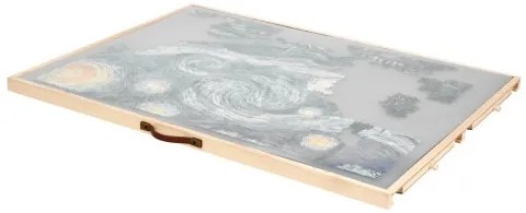 VEVOR 1500 Piece Puzzle Board with Drawer Cover Portable Wooden Jigsaw 86x63cm