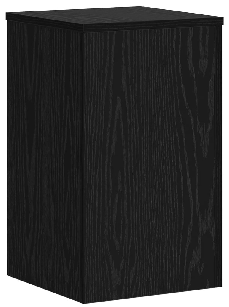 vidaXL Ράφια Φυτών 2 τεμάχια Μαύρης Δρυς 30x30x50 εκ. Σύνθετο Ξύλο