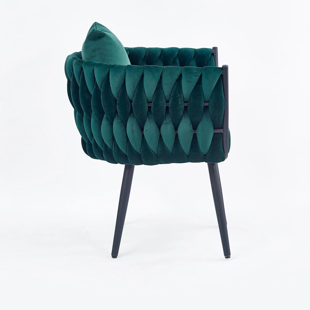 AVATAR 2 leisure armchair dark green/ black DIOMMI V-CH-AVATAR_2-FOT-C.ZIELONY