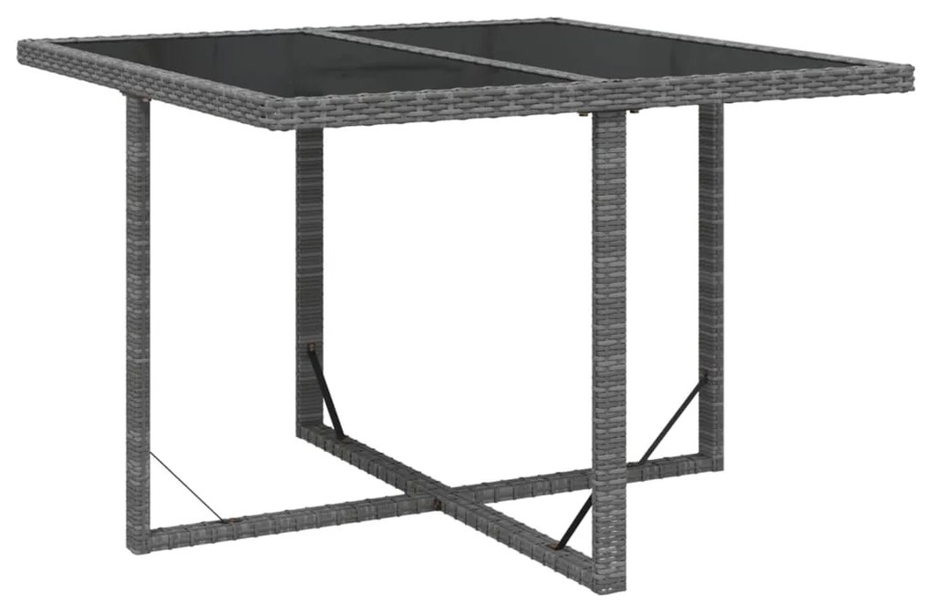 vidaXL Σετ Τραπεζαρίας Κήπου 9 τεμ. Γκρι Συνθετικό Ρατάν με Μαξιλάρια