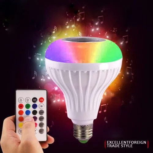Λάμπα με Ηχείο LED 12W RGB E27 bluetooth OEM