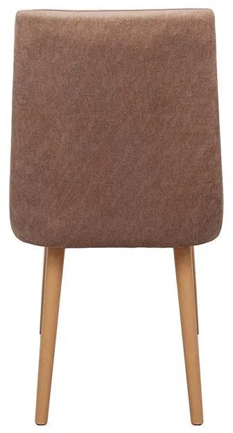 Καρέκλα Τραπεζαρίας Sandra Lux Fylliana Taupe με Golden Sand πόδια 45x50x85εκ. 2αδα 45x50x85 εκ.