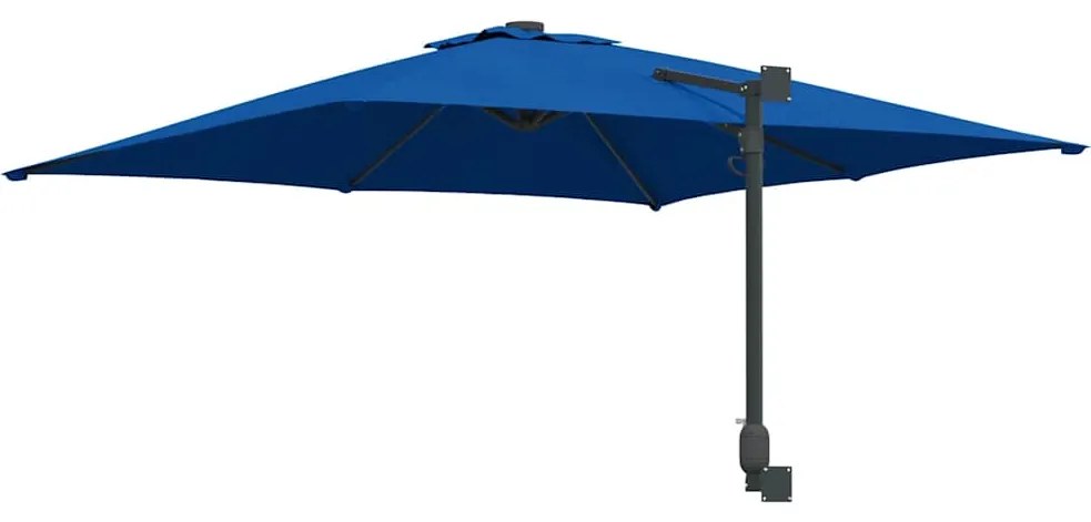 vidaXL Ομπρέλα Κήπου Μπλε, Μαύρο 248.5 x 247.5 x 160 εκ.