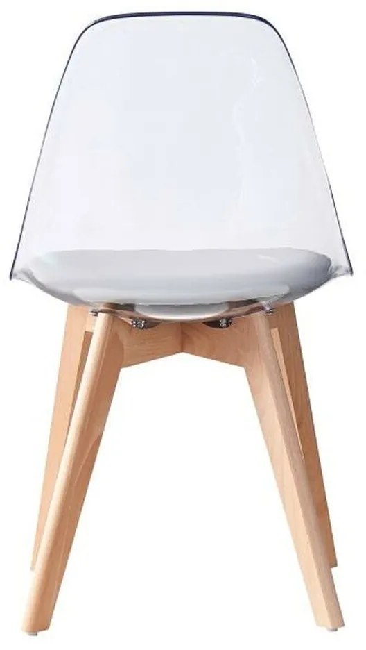 Καρέκλα Τραπεζαρίας DKD Home Decor Γκρι Ξύλο Πολυανθρακικό 54 x 47 x 81 cm