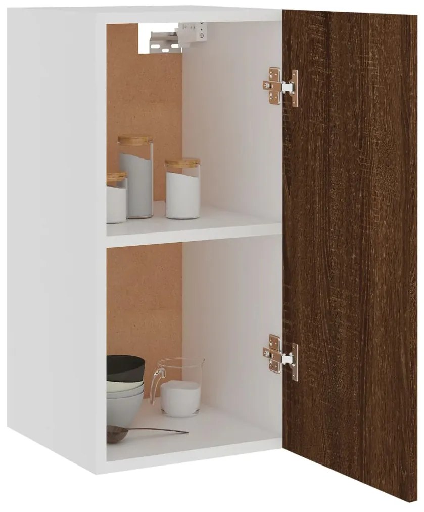 vidaXL Κρεμαστό Ντουλάπι "Lyon" Καφέ Δρυς 29,5x31x60 εκ. από Τεχνητό Ξύλο