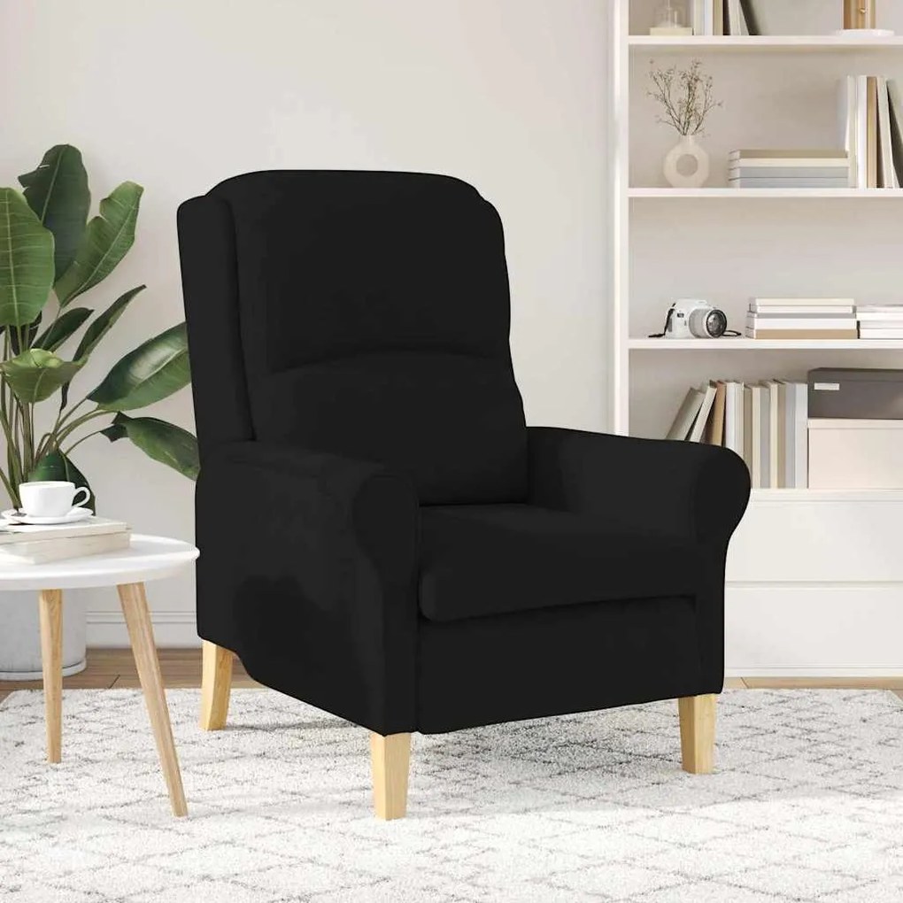 vidaXL Πολυθρόνα Μαύρο 76 x 94 x 102 εκ. Μικροΐνες