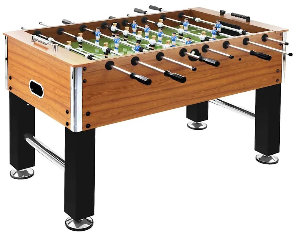 vidaXL Ποδοσφαιράκι Επιτ. Αν. Καφέ/Μαύρο 140x74,5x87,5 εκ. 60κ. Ατσάλι