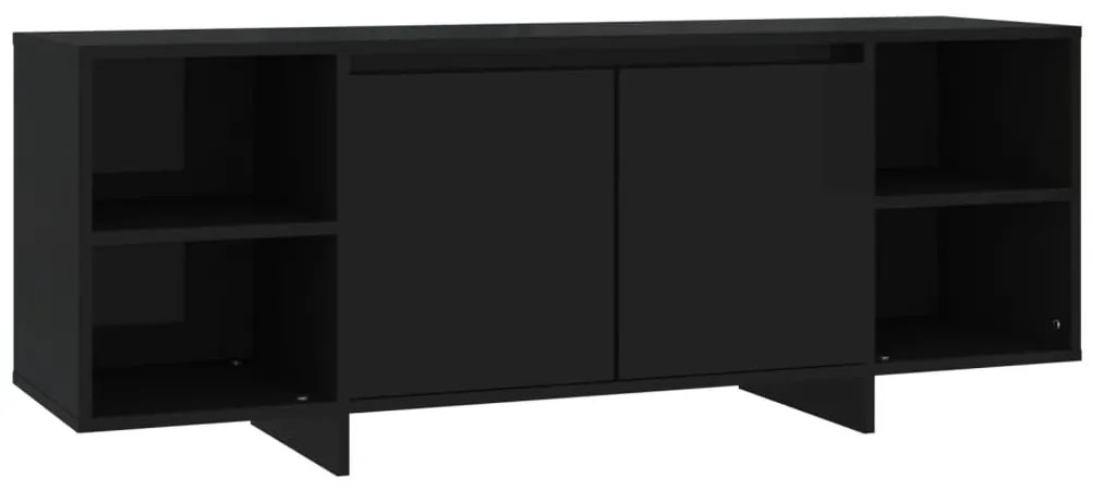 vidaXL Έπιπλο Τηλεόρασης Μαύρο 130 x 35 x 50 εκ. από Μοριοσανίδα
