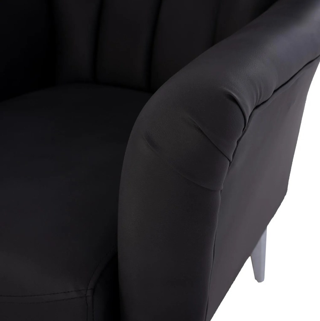 ΠΟΛΥΘΡΟΝΑ ΜΠΕΡΖΕΡΑ Τ. CHESTERFIELD ΣΕ ΧΡΩΜΑ ΜΑΥΡΟ 87x88x100 εκ. 87x88x100 εκ.