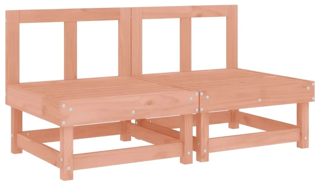 vidaXL Καναπέδες Κήπου Μεσαίοι 2 τεμ. από Μασίφ Ξύλο Ψευδοτσούγκας