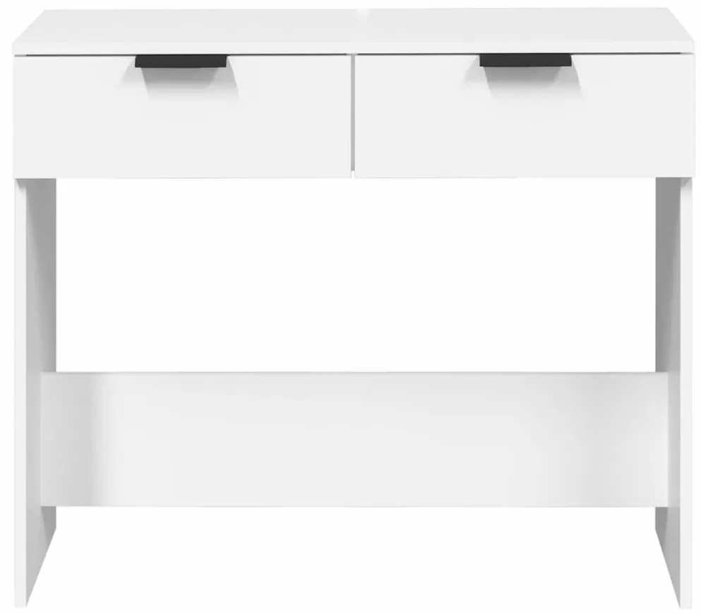 Τραπέζι Κονσόλα Λευκό 90 x 36 x 75 εκ. από Επεξεργασμένο Ξύλο - Λευκό