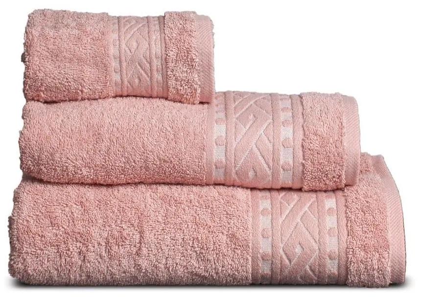 Πετσέτα Rayan Pink Sb Home Χεριών 30x50cm 100% Βαμβάκι