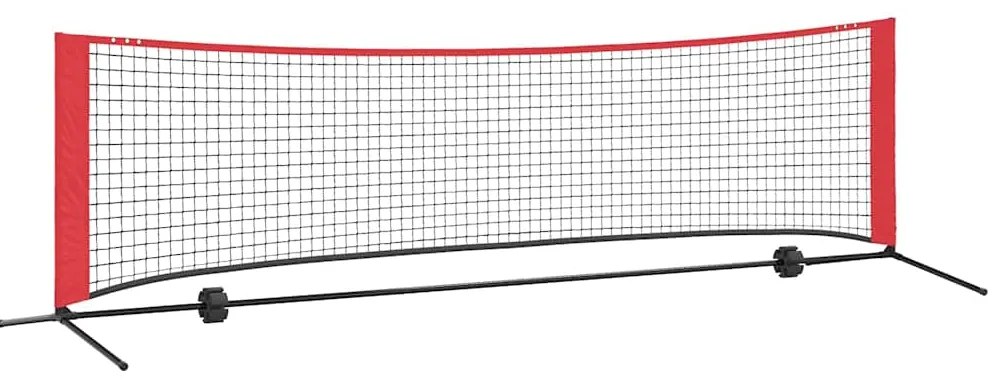 vidaXL Δίχτυ Τένις Μαύρο και κόκκινο 301 x 90.5 x 87 εκ. Πολυεστέρας