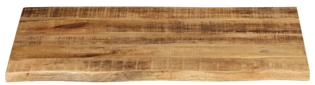 vidaXL Επιφάνεια Τραπεζιού 80x60x2,5 εκ. Live Edge Μασίφ Ξύλο Μάνγκο