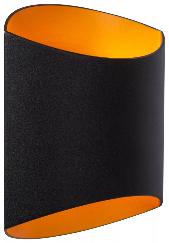 Φωτιστικό Επίτοιχο Lucide 09240-01-30 DILETTA Μαύρο Ματ (Black Mat)|Χρυσό Χρώμα (Gold Coloured)