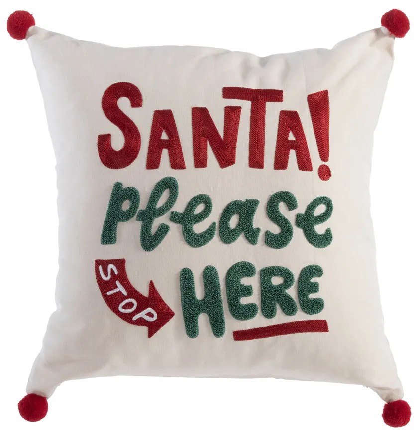 Χριστουγεννιάτικο Μαξιλάρι (45x45) Nef-Nef Homeware Santa Please