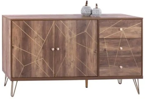 ΜΠΟΥΦΕΣ KAITLYN HM8650 ΚΑΡΥΔΙ ΜΕ ΧΡΥΣΟ 150x39,5x81Y εκ.