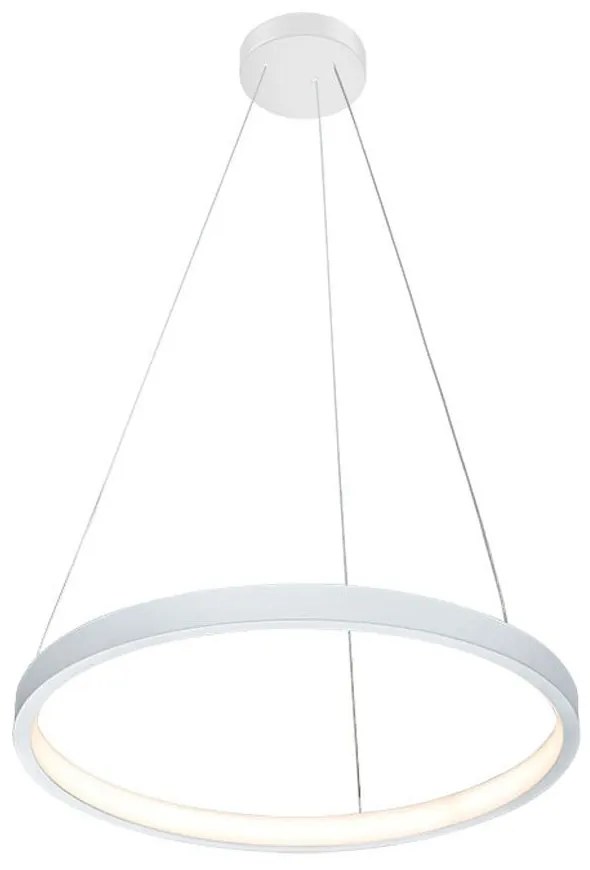 Φωτιστικό Οροφής Κρεμαστό 01377-03 D40cm 16W LED 3000K 1300Lm Silver Luma