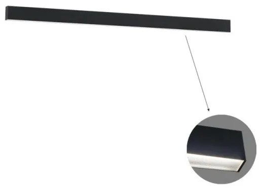 Γραμμικό Οροφής L1980 3000K Μαύρο Microprismatic Dim. Ciba 3916-01198-3-B-M-D3 Viokef 3916-01198-3-B-M-D3 Μαύρο