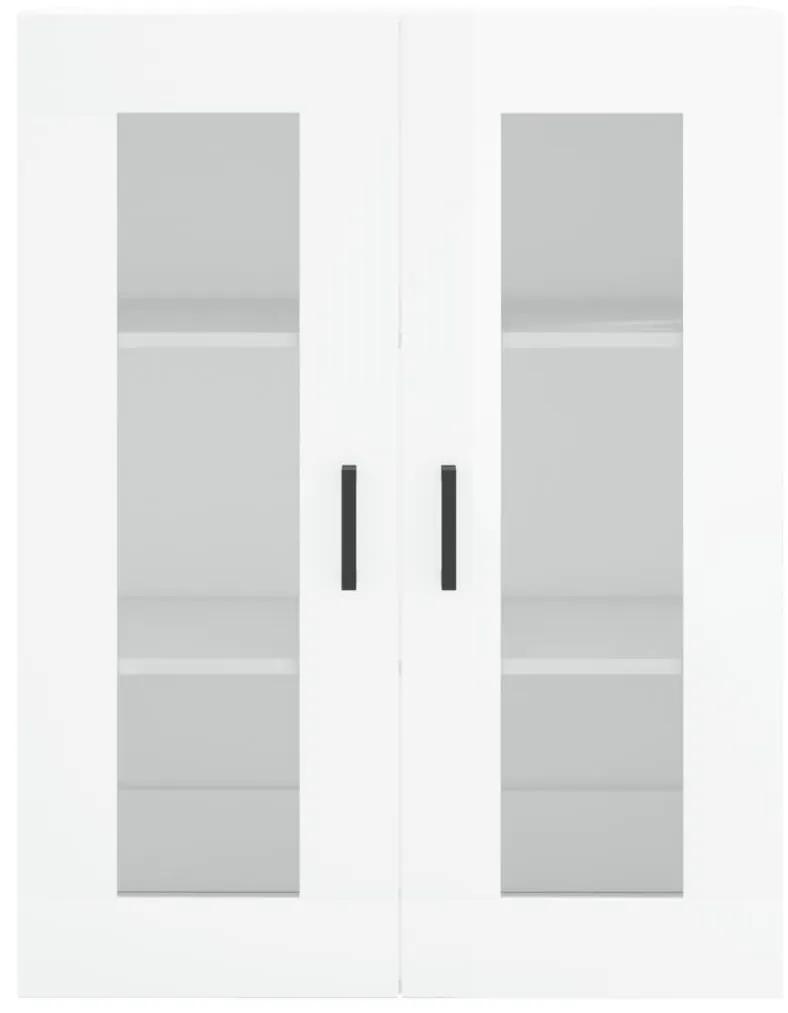 vidaXL Ντουλάπια Τοίχου 2 τεμ. Γυαλιστερό Λευκό από Επεξεργασμένο ξύλο