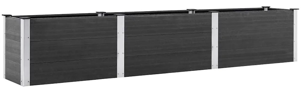 vidaXL Ζαρντινιέρα Υπερυψωμένη Γκρι 300 x 50 x 54 εκ. από WPC