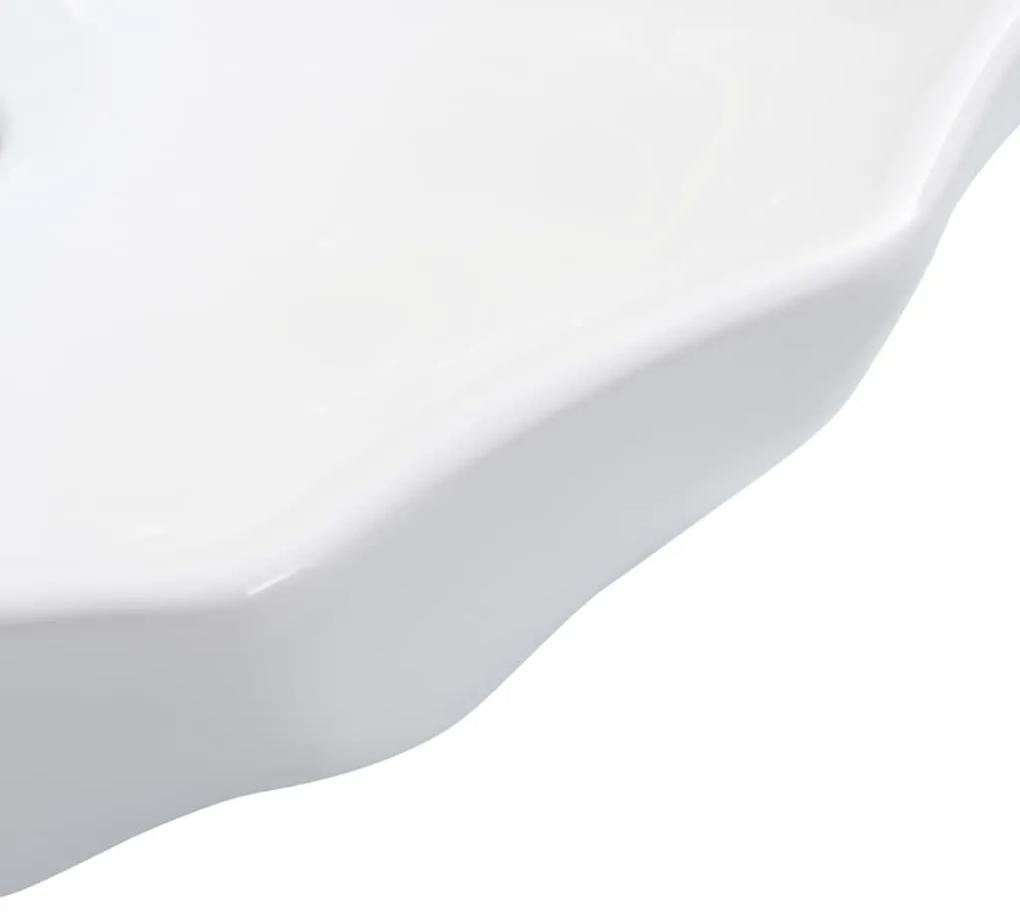 Νιπτήρας Λευκός 46 x 17 εκ. Κεραμικός - Λευκό