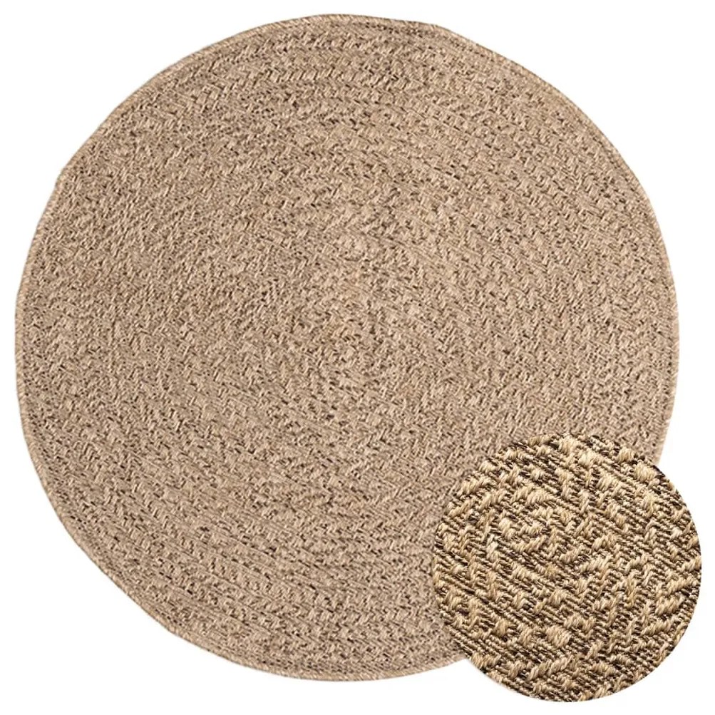 vidaXL Χαλί ZIZUR Όψη Γιούτας Εσωτ. & Εξωτ. Χώρου 90 εκ.