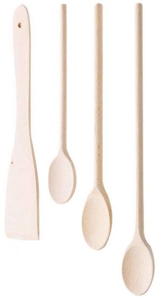 Κουτάλες Maribor (Σετ 4Τμχ) 17253 Natural Kela Wood