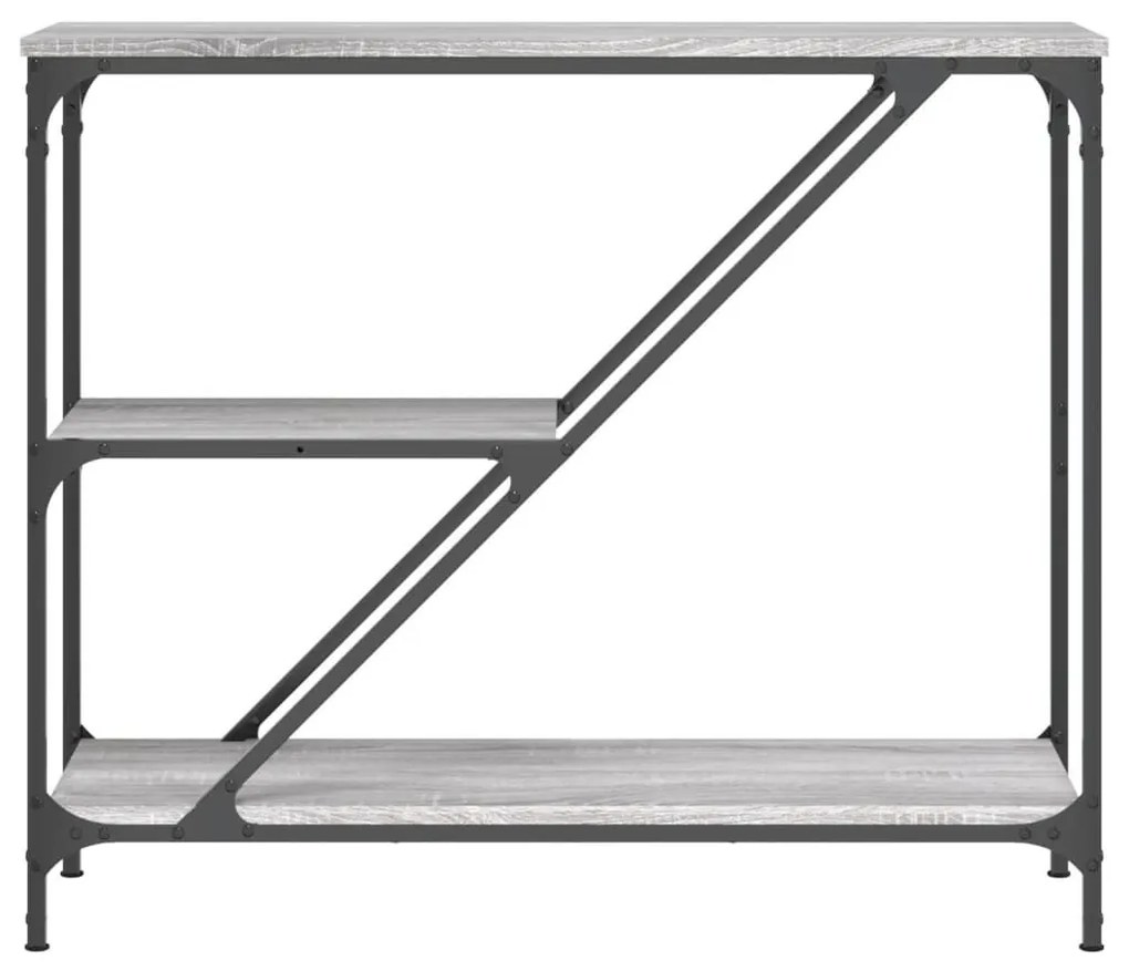 Τραπέζι Κονσόλα Γκρι Sonoma 88,5x30x75 εκ. Επεξεργασμένο Ξύλο - Γκρι