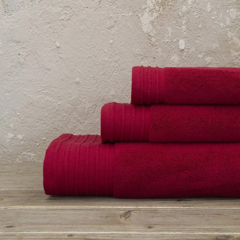 Πετσέτα Feel Fresh Ruby Red Nima Προσώπου 50x100cm 100% Βαμβάκι