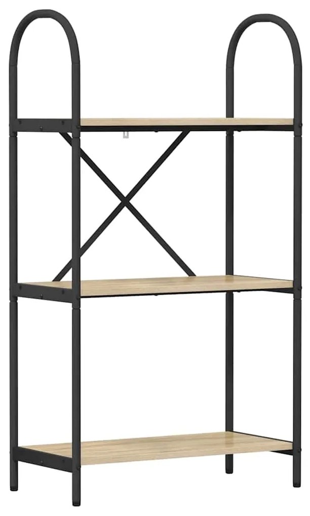 vidaXL Ράφι Βιβλίων Sonoma Δρυς 60 x 30 x 109 εκ Επεξεργασμένο ξύλο