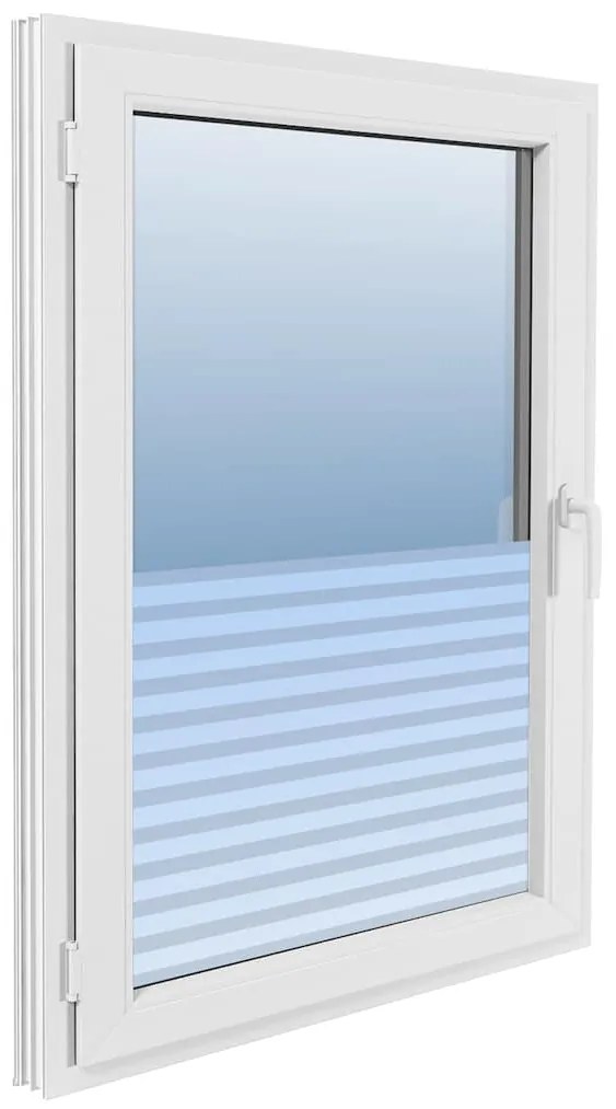 vidaXL Μεμβράνες Παραθύρων Αμμοβολή Ριγέ Σχέδιο PVC