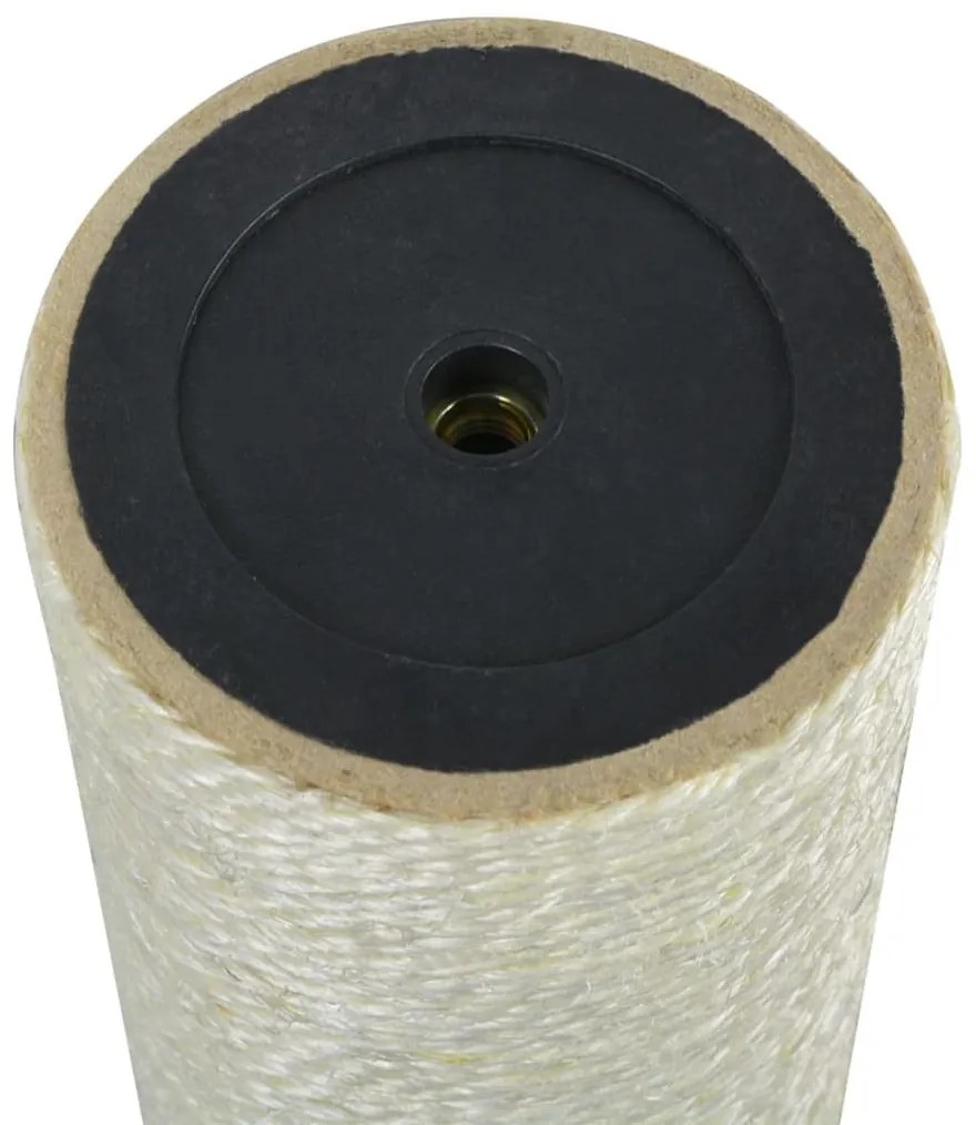 vidaXL Στύλος Ξυσίματος Γάτας Μπεζ 8 x 55 εκ. 8 χιλ.