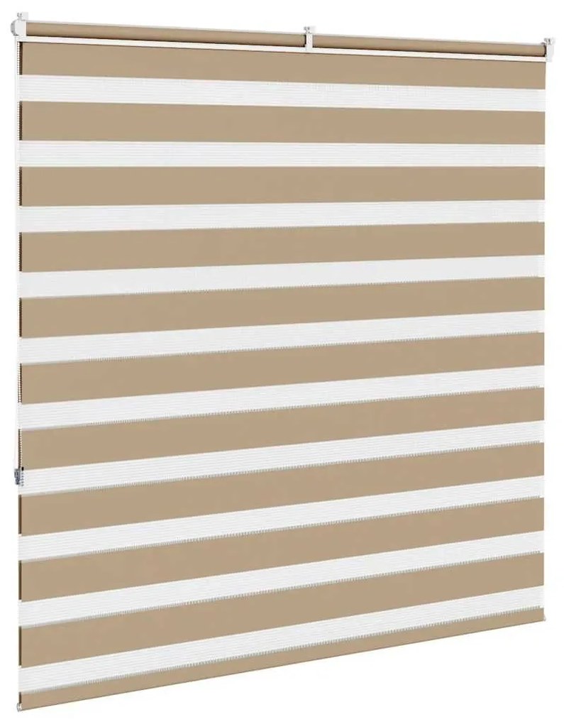 Ζέβρα τυφλή 145x150 cm Πλάτος υφάσματος 140,9 εκ. Πολυεστέρας - Καφέ