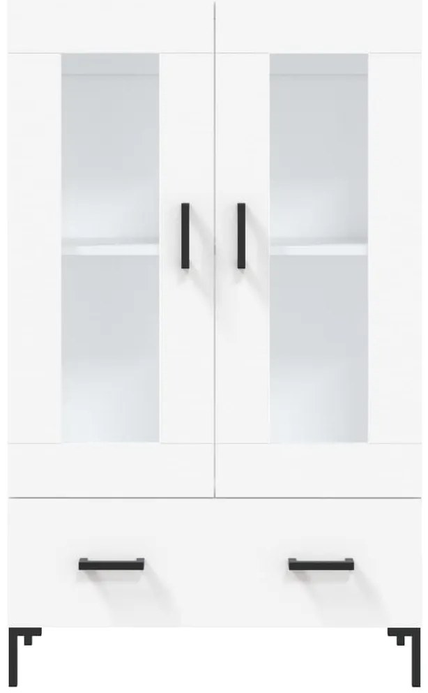 vidaXL Ντουλάπα Λευκή 69,5 x 31 x 115 εκ. από Επεξεργασμένο Ξύλο