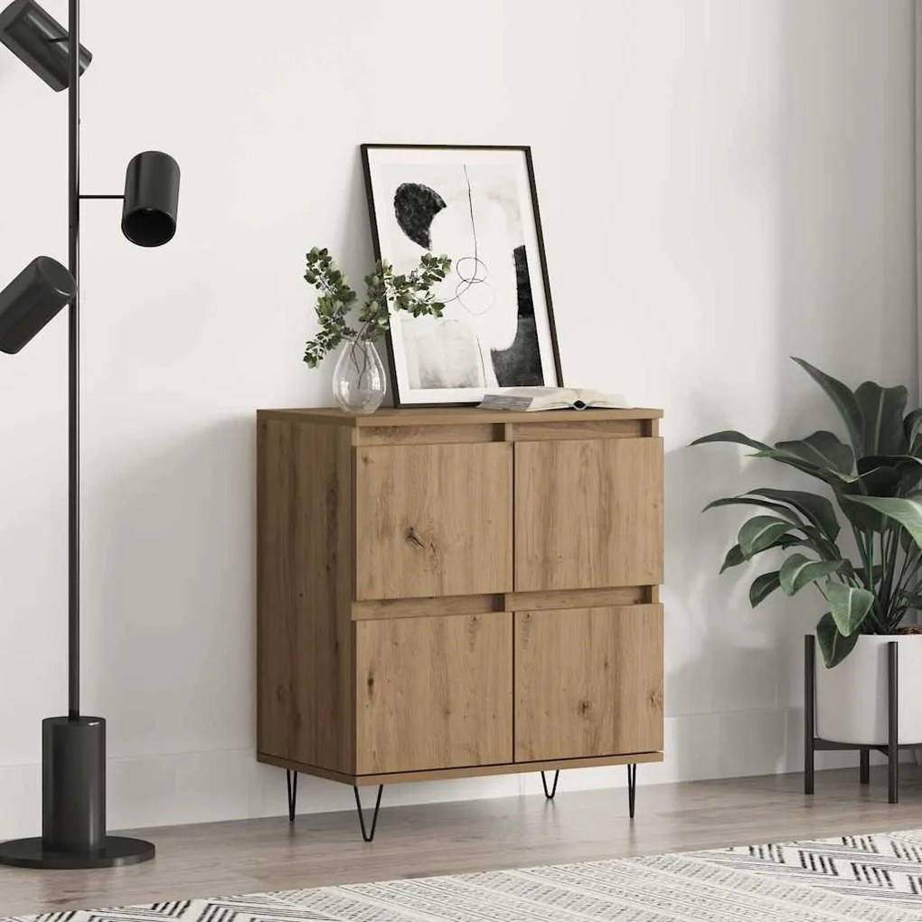 vidaXL Πλαϊνό γραφείο Καφέ 60 x 35 x 70 cm Επεξεργασμένο ξύλο