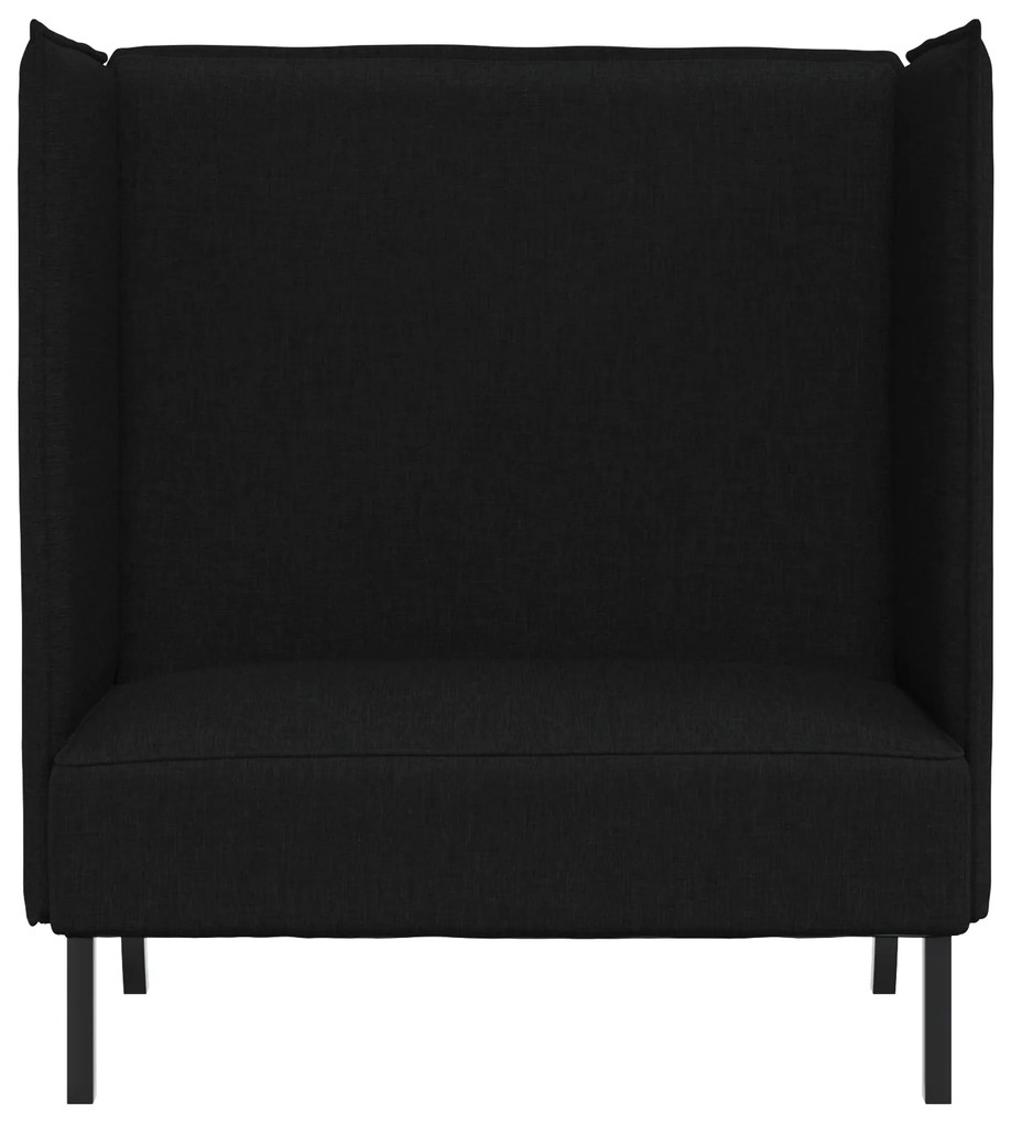 vidaXL Καναπές Highback Μαύρος 109x56x121 εκ. Υφάσματος