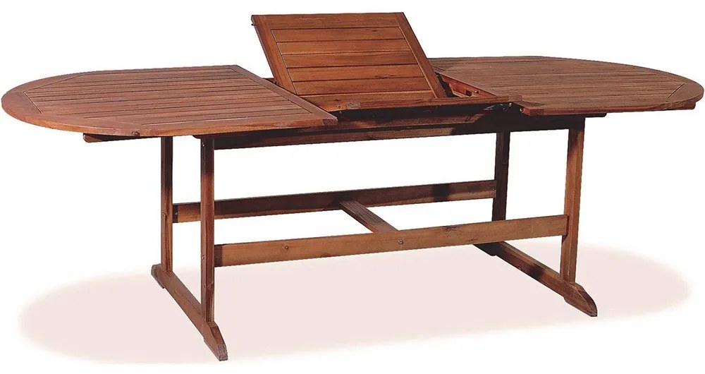 Τραπέζι Οβάλ STA-15/20 AC Brown 90X200X72 cm