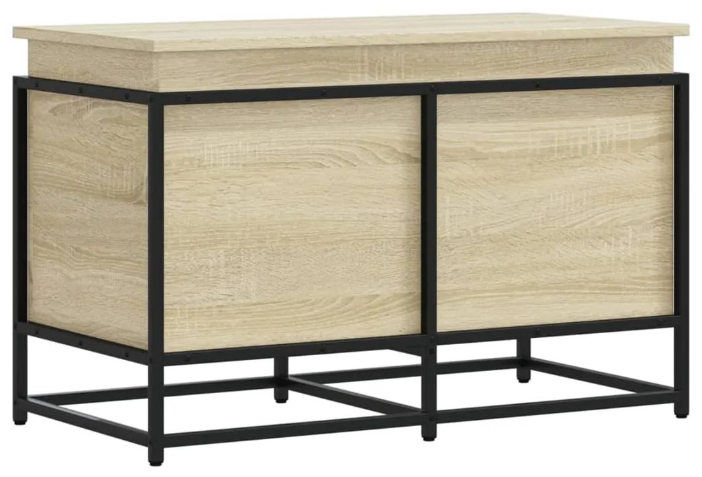 Κουτί Αποθήκευσης με Sonoma Δρυς 80x40x51,5 εκ. Επεξ. Ξύλο - Καφέ