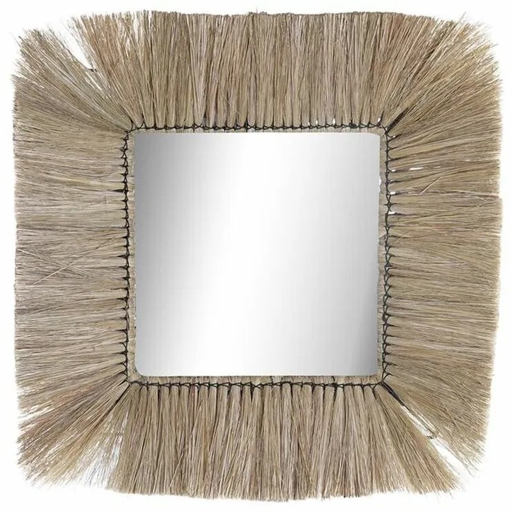 Τοίχο καθρέφτη DKD Home Decor Φυσικό Bali 55 x 3 x 55 cm (55 Τεμάχια)