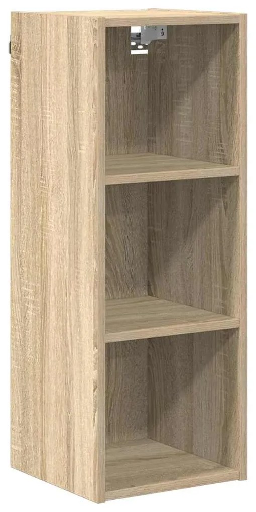 vidaXL Κρεμαστό ντουλάπι με αποθήκευση Δρύς Sonoma 30 x 29,5 x 80 εκ.