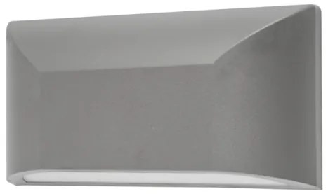Απλίκα Φωτιστικό Τοίχου IP65 LED 6W 3000K Ορθογώνιο SLIM ACA-SLIM22-Γκρι SLIM22